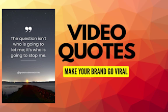 make 50 video quotes for instagram reels and youtube shorts