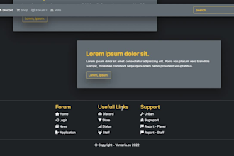 create a website for your gaming server