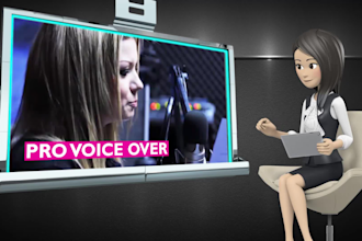 create 3d spokesperson promotional video
