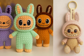 design and write crochet pattern, amigurumi pattern, knitting for esty store