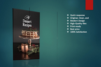 create a realistic book, cookbook creation b, recipe book b