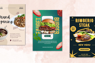 design you stylish flyer, digital flyer, real estate flyer