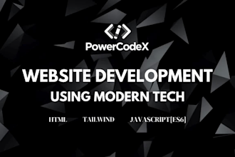 develop a full stack animated website with backend and responsive design