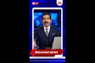 create ai breaking news videos with american ai spokesperson