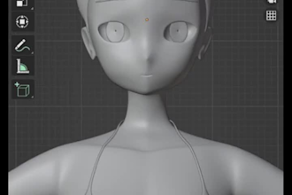 make high quality vroid models and rig anime model, vtuber model using blender