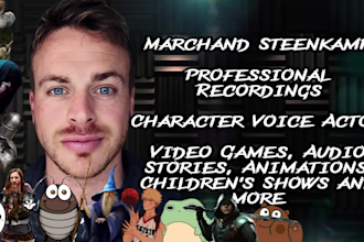 record a character voice for your animation, show, or game