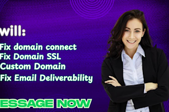 fix domain connect custom domain fix email deliverability fix domain ssl cpanel
