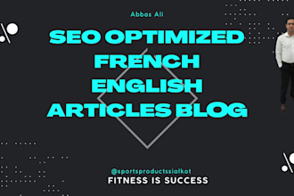 write your health beauty fashion lifestyle blog articles SEO optimized french