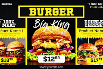 design animated flyer for restaurant