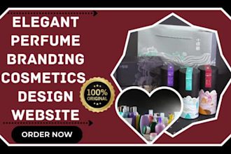 design perfume packaging cosmetics cologne fragrance bottles makeup logo website