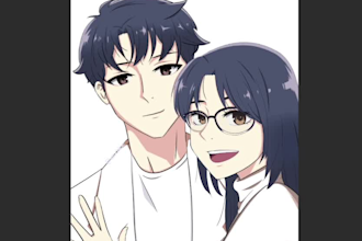draw detailed anime or nsfw, game, fan art, oc, webtoon, etc
