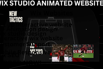 do 3d animated wix studio website design 3d interactive landing page wix website