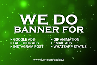 design an amazing animated gif banner and ad
