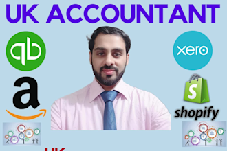 do accounting and bookkeeping with vat return for uk company in quickbooks, xero