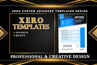 xero invoice creative design templates for your business
