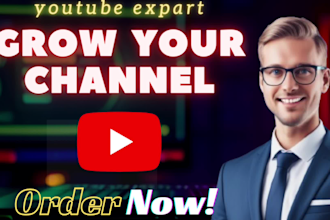 create and set up youtube channel and promote for monetize