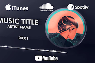 create music visualizer or audio react spectrum for you
