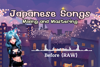 mix and master your japanese song, jpop jrock kawaii