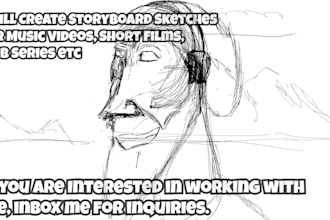 draw quality storyboard art for you