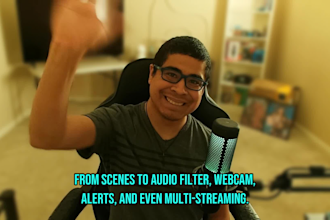 set up obs or meld studio for streaming and recording