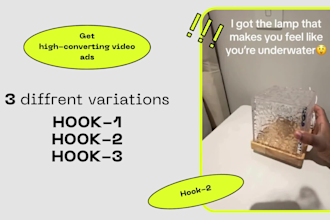 create high converting ugc video ads and ecom meta ads for your brand