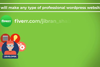 build professional wordpress website design or blog