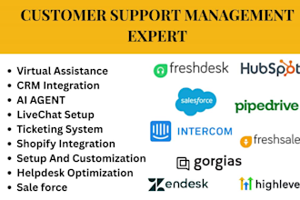 setup zendesk freshdesk intercom hubspot CRM chatbot ai shopify ghl agent expert