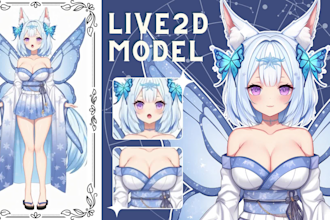 create and rig live2d anime vtuber model for stream or vtube studio