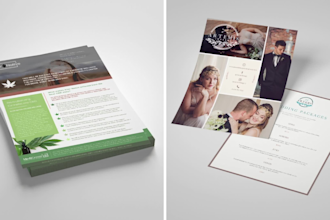 design a eye catching flyer or brochure for you
