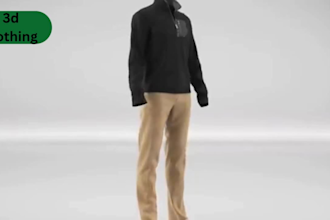 do 3d clothing animation, 3d fashion animation, 3d mock animation for your brand