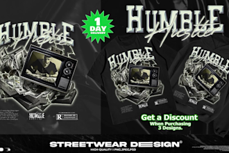 make streetwear tshirt design for your brand