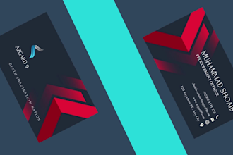 design attractive double sided business cards