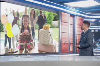 create breaking news video for birthday and other events