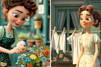create 3d pixar disney animation, cartoon video, music clip, or game trailer