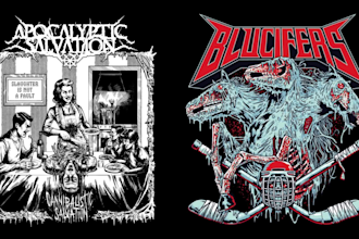 create horror thrash metal tshirt artwork for your band