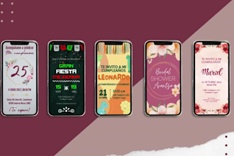 design custom digital invitations with animation