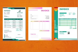 design a professional invoice template in ms word
