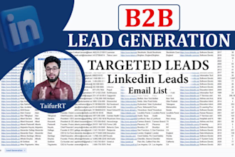 do lead generation, targeted b2b lead and b2b linkedin lead generation