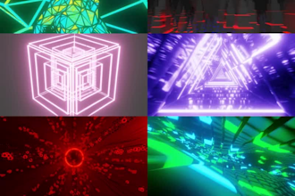 make profesional 3d concert visuals and looping animations