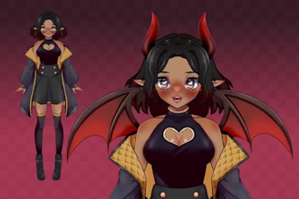 draw and rig live2d vtuber model vtuber model 2d vtuber rigging for streamers