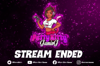design a custom twitch overlay animated, logo animation