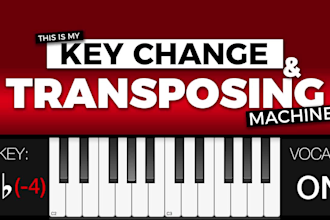 change the key or transpose any song