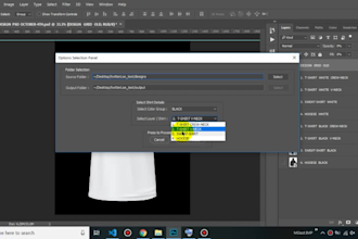 create photoshop script based on gui
