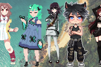 make vtuber pixel art rig vtuber live2d rpg maker 2d sprite twitch for streaming