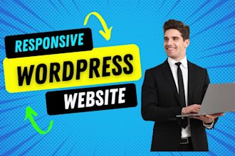 do modern responsive wordpress website development or redesign by elementor