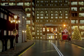 create stunning 3d christmas and new year greeting animation video