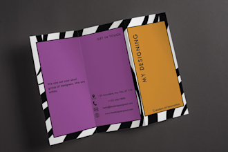 do a double sided flyer bifold and trifold brochure