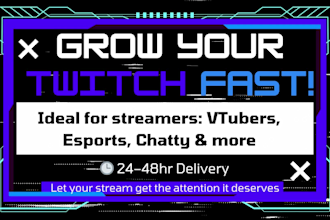 promote twitch channel and help grow audience organically