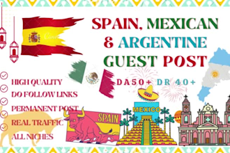 do spanish guest posts and backlinks on mexico, spain, argentine and more