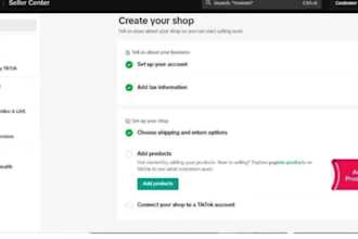 create tiktok shop UK tiktok shop USA tiktok shop acccount do tiktok ads